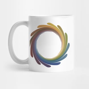 Earthy color wheel whorl Mug